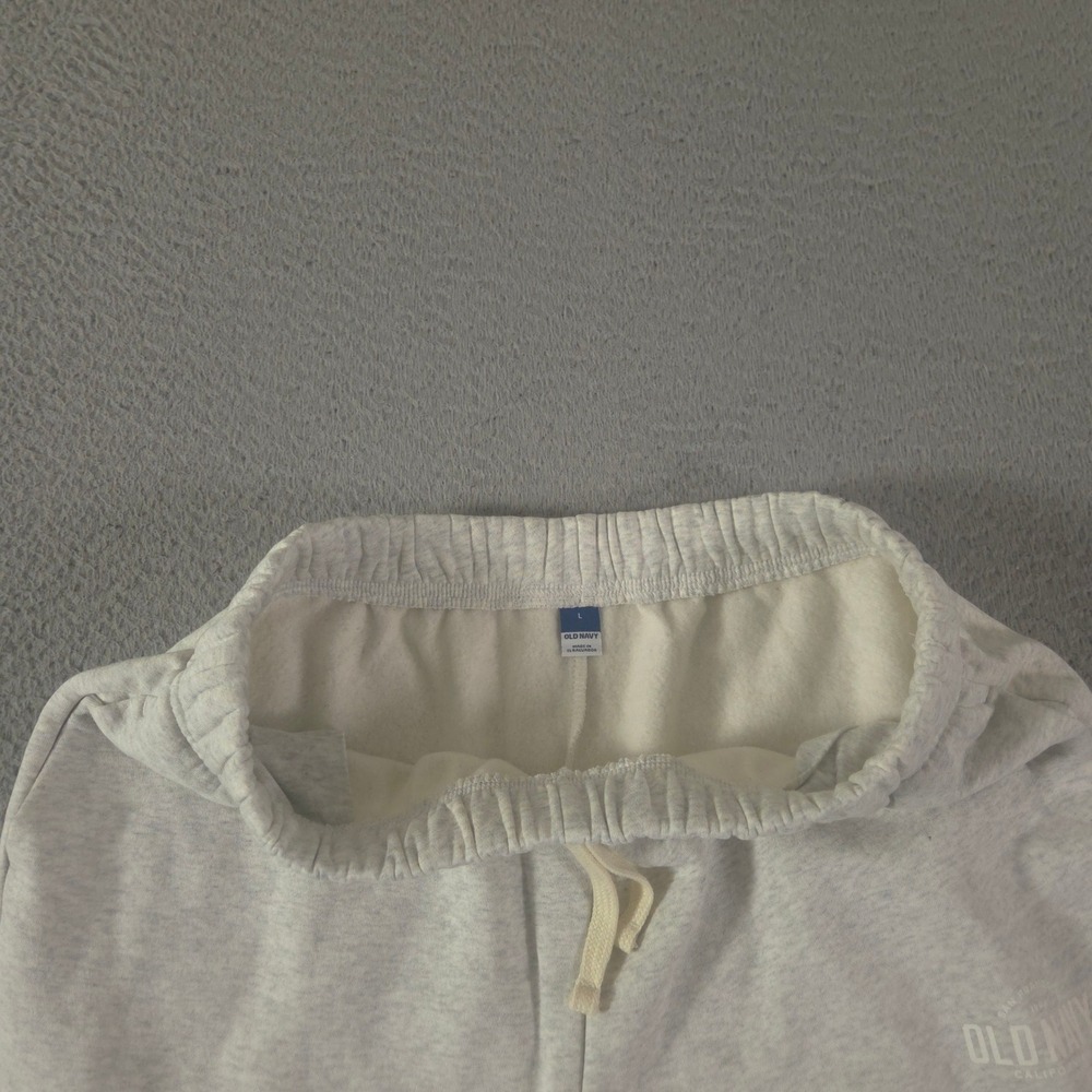 Old Navy Sweatpants Womens L Gray Extra High-Waisted Vintage Logo Straight Leg - Picture 6 of 11
